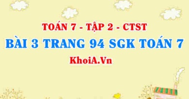 Bài 3 trang 94 SGK Toán 7 Tập 2 Chân trời sáng tạo